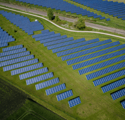 Solar energy, silicon, silver, aluminium, steel, concrete