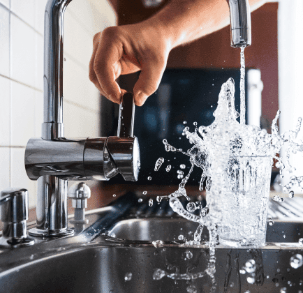 Clean water for home use